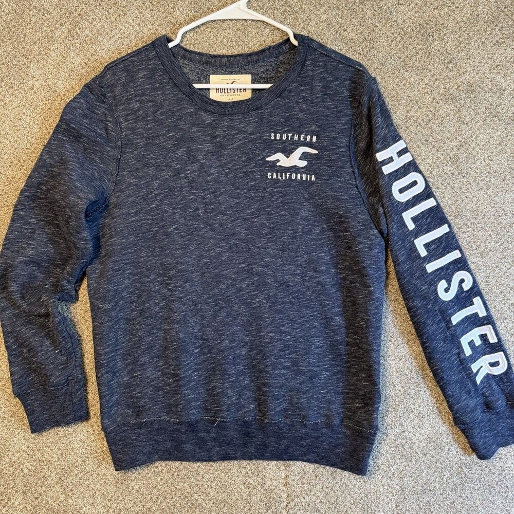 Vintage Hollister Pacific Merchants Sweatshirt Men S Blue Grunge Indie Y2K